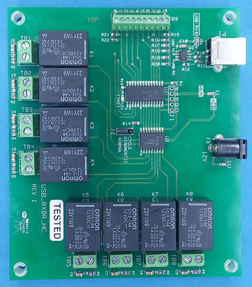 USB 8 INPUT, 8 RELAY OUTPUTS